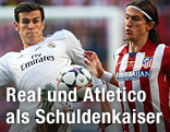 Filipe Luis (Atletico) gegen Gareth Bale (Real)