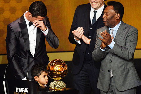 © APA/EPA/Steffen Schmidt Cristiano Ronaldo bei der Weltfußballerwahl