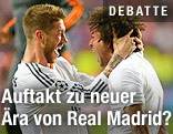 Jubel der Madrid-Spieler Sergio Ramos und Marcelo
