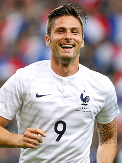 © APA/EPA/Yoan Valat Der französische Teamspieler Olivier Giroud lächelt