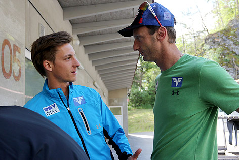© GEPA/Daniel Goetzhaber Springertrainer Heinz Kuttin und Gregor Schlierenzauer