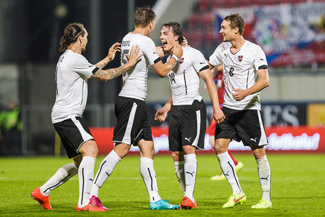 © ORF.at/Christian Öser Österreichische Spieler jubeln