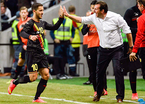 Eden Hazard, Trainer Wilmots