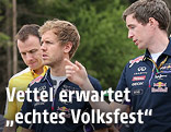 Sebastian Vettel bei der Streckenbesichtigung