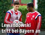 Robert Lewandowski mit David Alaba