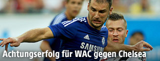 Branislav Ivanovic (Chelsea) and Peter Zulj (WAC)