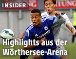 Lewis Baker (Chelsea) in action with Dario Baldauf (WAC)