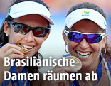 Jubel von Talita Da Rocha Antunes und Larissa Franca (BRA)