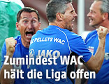 Jubel von WAC-Coach Didi K&uuml;hbauer