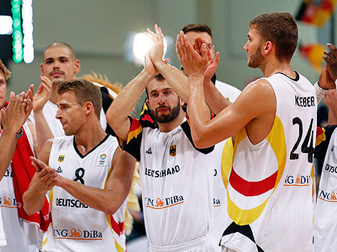 © APA/dpa Jubel der deutschen Basketballer