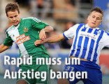Louis Schaub (Rapid) und Robin Lod (HJK)