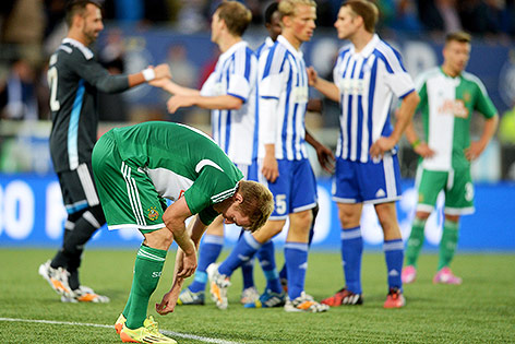 © APA/Roland Schlager Robert Beric (Rapid) ist enttäuscht