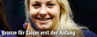 Lisa Zaiser (AUT) mit Bronzemedaille