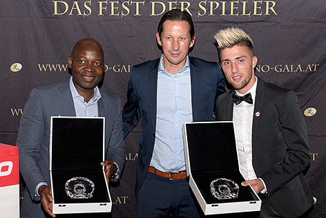 © APA/Hans Punz George Alaba, Roger Schmidt und Kevin Kampl