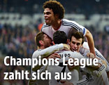 Jubelnde Real-Madrid-Spieler