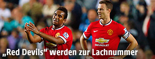 Anderson und Jonny Evans (Manchester United)