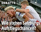 Jubel der Salzburg-Spieler