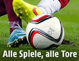Ball während eines Spieles zur EM-Qualifikation