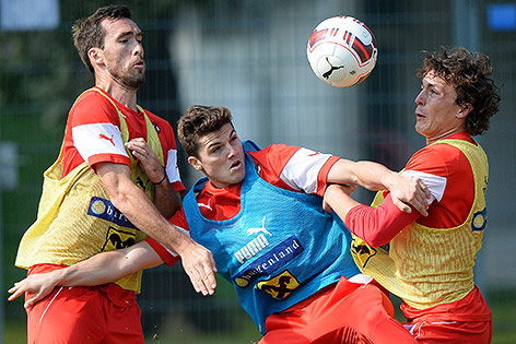 © APA/Robert Jaeger
Christian Fuchs, Marcel Sabitzer und Julian Baumgartlinger
