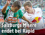 Louis Schaub (Rapid) and Benno Schmitz (Salzburg)