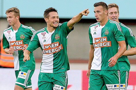 © APA/Georg Hochmuth Jubel der Rapid-Spieler