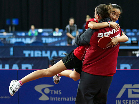 © APA/EPA//Miguel A. Lopes Jubel von Liu Jia und Sofia Polcanova