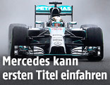 Lewis Hamilton in seinem Mercedes