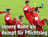Das &Ouml;FB-Team im Training