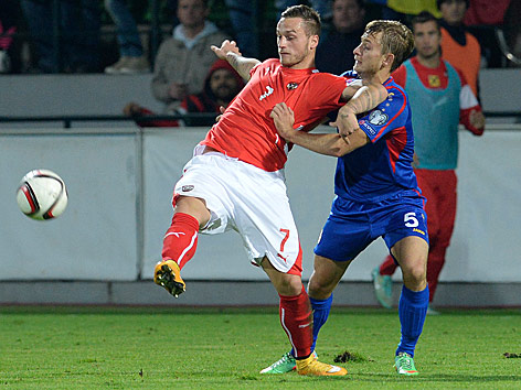 © APA/Robert Jäger Marko Arnautovic und Ion Jardan