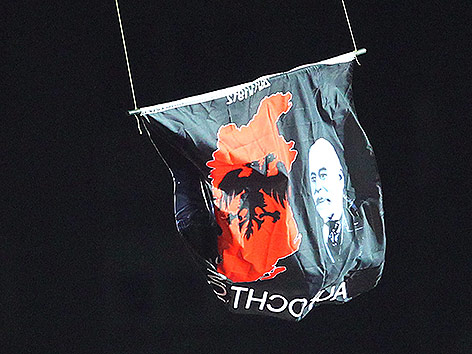 © APA/EPA/Koca Sulejmanovic Flagge „Großalbaniens“