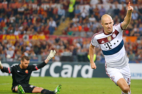 Jubel von Arjen Robben (Bayern)