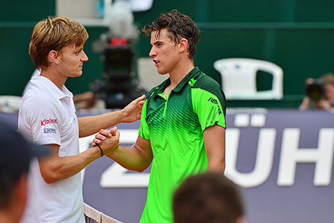 © GEPA/Hans Osterauer David Goffin (BEL) und Dominic Thiem (AUT)