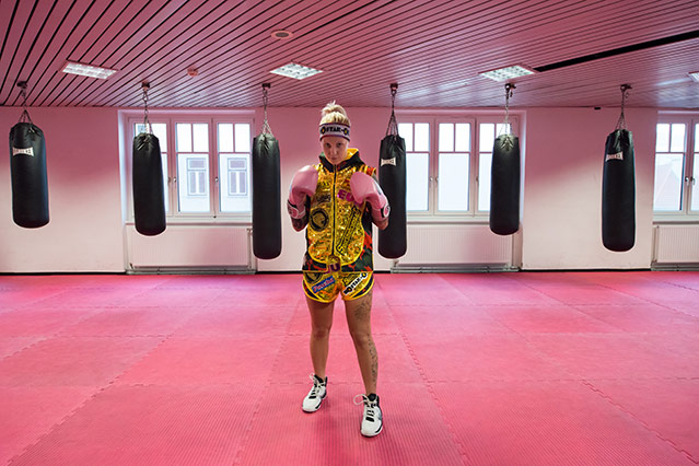 © ORF.at/Zita Köver Boxerin Eva Voraberger beim Training