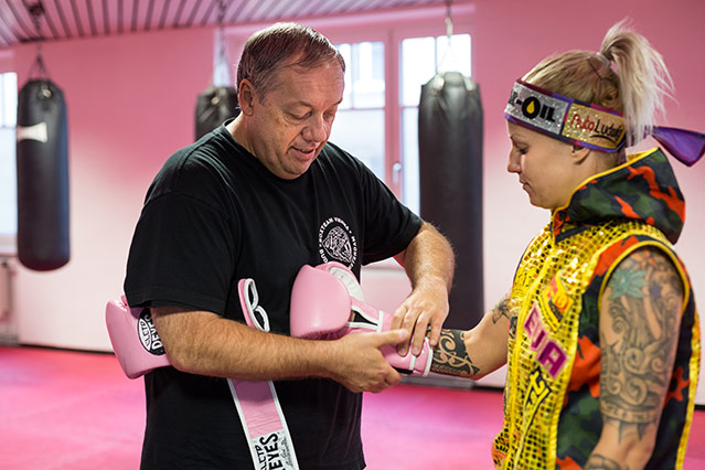 © ORF.at/Zita Köver Boxerin Eva Voraberger beim Training