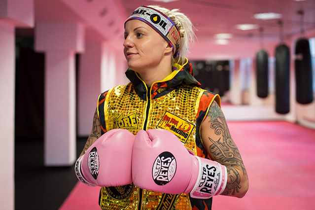 © ORF.at/Zita Köver Boxerin Eva Voraberger beim Training