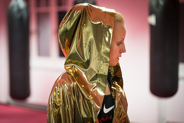 © ORF.at/Zita Köver Boxerin Eva Voraberger beim Training