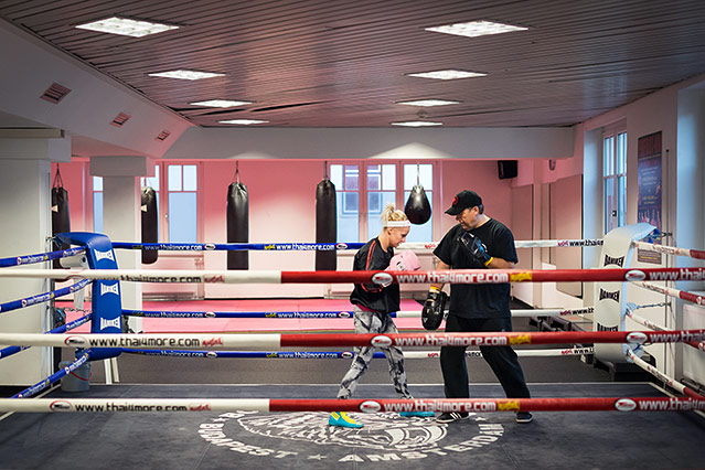 © ORF.at/Zita Köver Boxerin Eva Voraberger beim Training