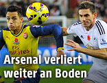 Alexis Sanchez gegen Swanseas Angel Rangel