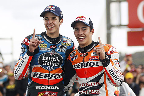 Jubel von Alex und Marc Marquez
