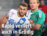 Philipp Huspek (Grödig) und Mario Sonnleitner (Rapid)