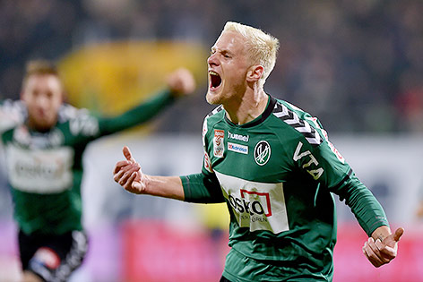 © GEPA/Florian Ertl Thomas Fröschl (Ried) jubelt