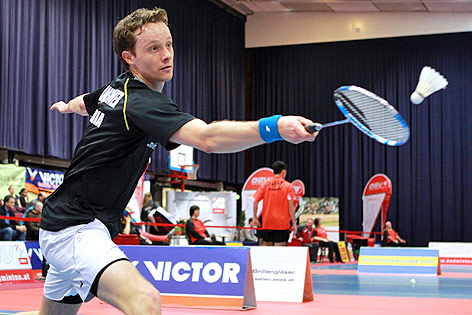 © GEPA/Philipp Brem Badminton-Spieler Michael Lahnsteiner