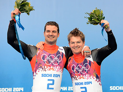 © APA/Helmut Fohringer Die Linger-Brüder in Sotschi