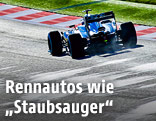 Formel-1-Wagen von hinten