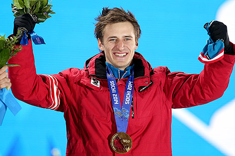 © GEPA/Mario Kneisl Jubel von Matthias Mayer über die Olympia-Goldmedaille