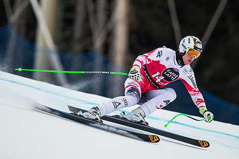 © APA/EXPA/Johann Groder Hannes Reichelt bei der Abfahrt