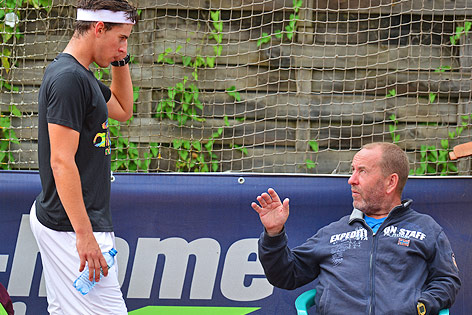 © GEPA/Hans Osterauer Dominic Thiem und Trainer Günter Bresnik