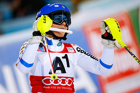 Jubel von Frida Hansdotter (SWE)