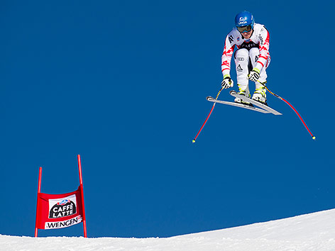 Matthias Mayer beim Training in Wengen