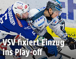 Gerhard Unterluggauer (VSV) und Brian Lebler (Black Wings)